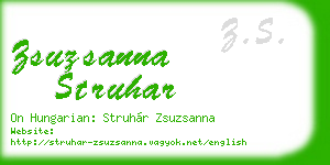 zsuzsanna struhar business card